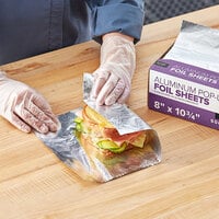 Food Package Precut Foil Sheets 270x300mm Heat Resistance
