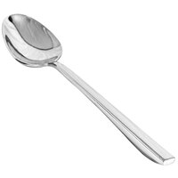 Front of the House Liam 9 1/2 inch 18/10 Stainless Steel Extra Heavy Weight Dinner / Dessert Spoon - 12/Case