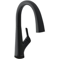 Elkay LKAV7051FMB Avado 2-in-1 Deck Mount Matte Black Kitchen Faucet with Three-Function Lever Handle and Filter