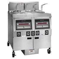 Henny Penny OFG-322 2-Well Natural Gas Open Fryer with Computron 8000 Controls - 175,000 BTU