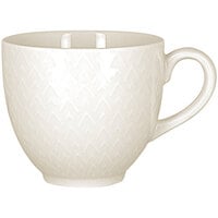 RAK Porcelain Favourite 7.8 oz. Ivory Embossed Porcelain Cup - 12/Case