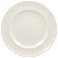 RAK Porcelain Favourite 12 1/4" Ivory Embossed Porcelain Flat Plate - 6/Case