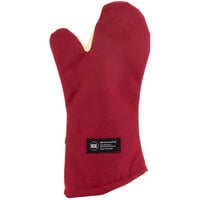 San Jamar KT0218 Cool Touch Flame™ 17 inch Oven Mitt with Kevlar® and Nomex®