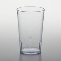 GET 6612-1-CL 12 oz. Clear Customizable SAN Plastic Pebbled Tumbler - 72/Case