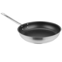 Vollrath N3412 Centurion 12 1/2 inch Stainless Steel Non-Stick Fry Pan with Aluminum-Clad Bottom
