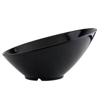 GET B-789 Black Elegance 1.1 Qt. Black Slanted Melamine Bowl