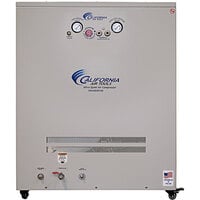 California Air Tools Ultra Quiet Oil-Free 20 Gallon Steel Tank with Soundproof Cabinet, Air Dryer, and Automatic Drain Valve - 4 hp, 220V