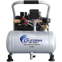 California Air Tools Light & Quiet Oil-Free Horizontal 1 Gallon Steel Tank Air Compressor - 3/5 hp, 110V