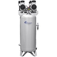 California Air Tools Ultra Quiet Oil-Free 60 Gallon Steel Tank Air Compressor with Air Dryer Cartridge and Automatic Drain Valve - 4 hp, 220V