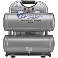 California Air Tools Ultra Quiet Oil-Free 4.6 Gallon Aluminum Twin Tank Air Compressor - 1 hp, 110V