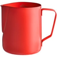 Acopa 20 oz. Red Frothing Pitcher with Measuring Lines
