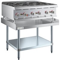 Cooking Performance Group R-CPG-12-NL 2 Burner Gas Countertop Range / Hot  Plate - 44,000 BTU