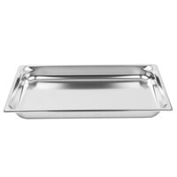Vollrath 90052 Super Pan 3® Full Size 2 inch Deep Anti-Jam Stainless Steel Steam Table / Hotel Pan - 22 Gauge