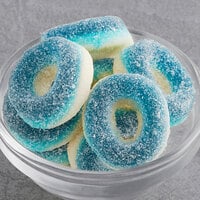 Kervan Gummy Blue Raspberry Rings 5 lb. - 4/Case