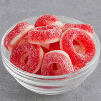 Kervan Gummy Cherry Rings 5 lb. - 4/Case