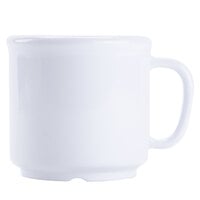 GET S-12-W Diamond White 12 oz. White SAN Plastic Mug - 24/Case