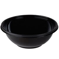 Sabert 92080A50 FreshPack 80 oz. Black Round Bowl - 50/Case