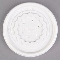 Dinex DX9000B7000 Translucent Disposable High-Temp Lid for Dinex Tropez DX9200B Bowl and DX9000B Cup - 1000/Case