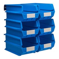 Triton Products LocBin Wall Storage System with (6) 14 3/4" Bins and (2) Rails