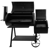 Old Country BBQ Pits 1022OFSM Brazos 20 inch x 60 inch Heavy Gauge Offset Smoker
