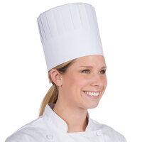 Royal Paper RCH7 7 inch Pleated Disposable Chef Hat - 28/Case
