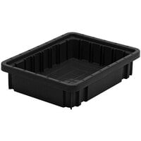 Quantum 10 7/8 inch x 8 1/4 inch x 2 1/2 inch Black Conductive Dividable Grid Container DG91025CO