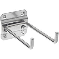 Triton Products Steel LocBoard 4 inch Double Rod with 90 Degree Bend - 3/Pack