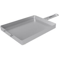 Mibrasa 9 13/16" x 6 5/16" x 13/16" Stainless Steel Classic Grill Resting Tray KBR1625H2