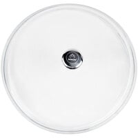 Mibrasa 9 3/8 inch Round Glass Casserole Dish Lid with Aluminum Handle