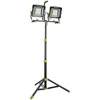 PowerSmith 30,000 Lumen Dual-Head Corded LED Work Light with 80" Adjustable Tripod and 10' Power Cord PWLD300T - 120V