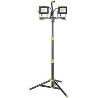 PowerSmith 8,000 Lumen Dual-Head Corded LED Work Light with 52" Adjustable Tripod and 9' Power Cord PWLD080T - 120V