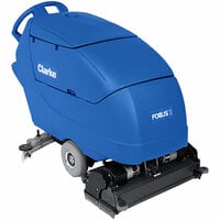 Clarke 05424A Focus II CYL28 28" AGM Cordless Walk Behind Cylindrical Floor Scrubber - 23 Gallon