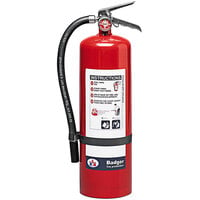 Badger Extra 23781 10 lb. Sodium Bicarbonate Dry Chemical Fire Extinguisher with Wall Hook - UL Rating 60-B:C