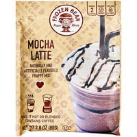 The Frozen Bean Single Serve Mocha Latte Blended Ice Coffee Mix - 12/Case