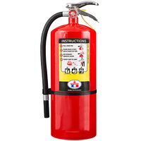 Badger 22682 20 lb. Standard ABC Multipurpose Dry Chemical Fire Extinguisher with Spanish Instructions and Wall Hook - UL Rating 6-A:120-B:C