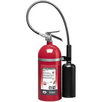 Badger Extra 21106 10 lb. Carbon Dioxide Self-Expelling Fire Extinguisher with Wall Hook - UL Rating 10-B:C