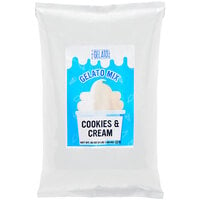 The Gelato Lab Cookies & Cream Soft Serve Mix 3 lb. - 5/Case