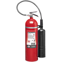 Badger Extra 23902 15 lb. Carbon Dioxide Self-Expelling Fire Extinguisher with Spanish Instructions and Wall Hook - UL Rating 10-B:C