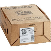 Mug® Root Beer Bag in Box Beverage / Soda Syrup 3 Gallon