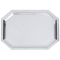 Carlisle 608902 Celebration 20 inch x 13 3/4 inch Octagon Metal Catering Tray