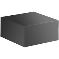 MasonWays 12" x 12" x 8" Solid Black Plastic Display Filler Cube / Riser