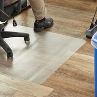 360 Office Furniture 36 inch x 48 inch Clear Office Chair Mat for Hard Floors