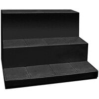 Regency 48 inchx 36 inch x 36 inch Solid Heavy-Duty Black Plastic Stair Step / Riser - 1500 lb.