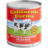 California Farms Sweetened Condensed Milk 14 oz. - 24/Case