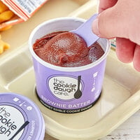 The Cookie Dough Cafe Vegan Edible Brownie Batter Cookie Dough Mini Cups 3.5 oz. - 32/Case