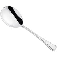 Oneida New Rim by 1880 Hospitality T012SCAF 8 1/2" 18/10 Stainless Steel Extra Heavy Weight Solid Serving Spoon - 12/Case
