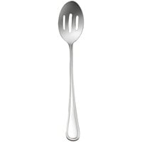 Oneida New Rim by 1880 Hospitality T012SBSF 13" 18/10 Stainless Steel Extra Heavy Weight Slotted Serving Spoon - 12/Case