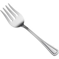 Oneida New Rim by 1880 Hospitality T012FCMF 8 1/2" 18/10 Stainless Steel Extra Heavy Weight Serving Fork - 12/Case