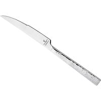 Oneida Chef's Table Hammered by 1880 Hospitality B327KSSF 10 inch 18/0 Stainless Steel Extra Heavy Weight Steak Knife - 12/Case
