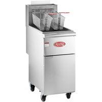 Cookline CF40-NG 16 Natural Gas 40 lb. Deep Fryer